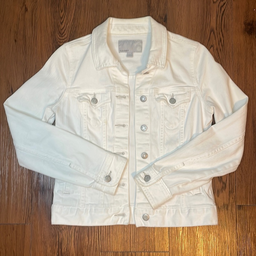 White denim jacket, size small